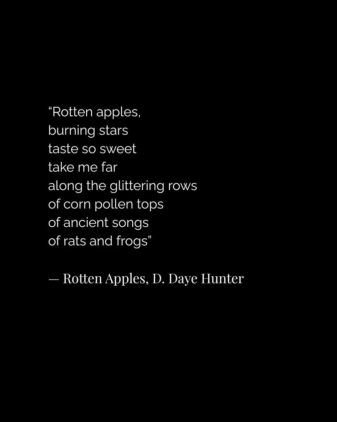 &ldquo;When I&rsquo;m with you, darling, every day is Halloween.&rdquo; &mdash; Morticia Addams. 🖤

A full poem Samhain treat just for you 🎃
Share it with that person who makes your Spooky Season glow a little brighter. 🍂🕯️

&ldquo;Rotten apples,