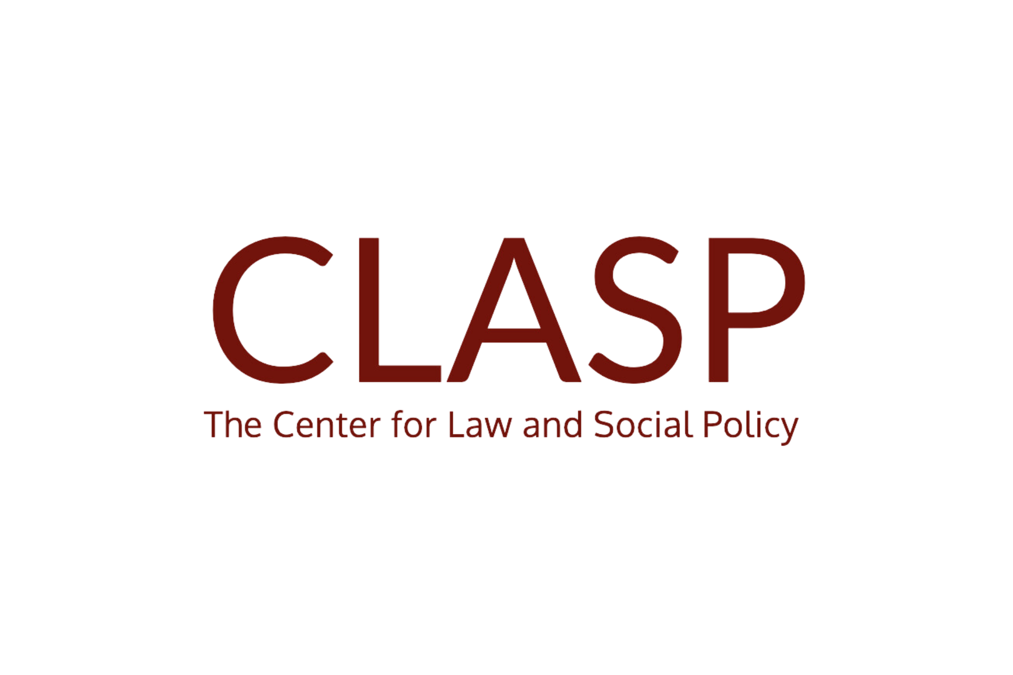 Logo text for CLASP, the Center for Law and Social Policy.