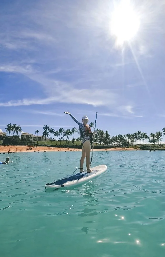 Stand-up paddle boarding in Oahu, Hawaii