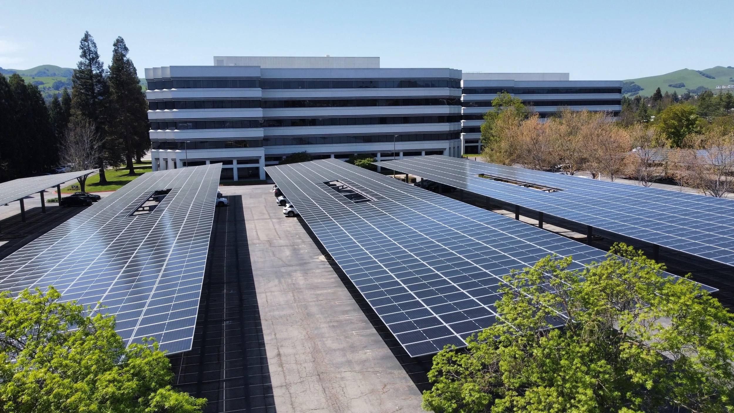 Solar Panels in Parking Lot