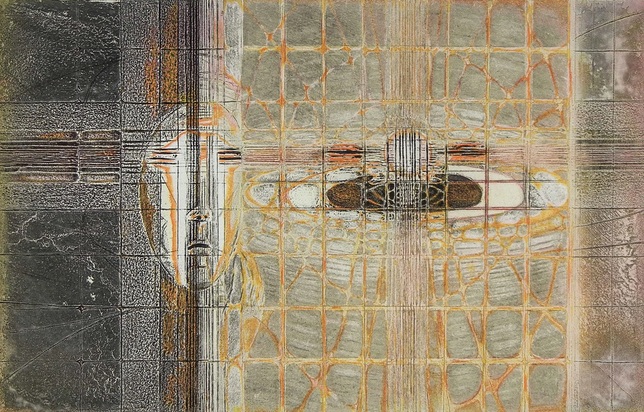 Artist: Krishna Reddy Title: Clown Dissolving