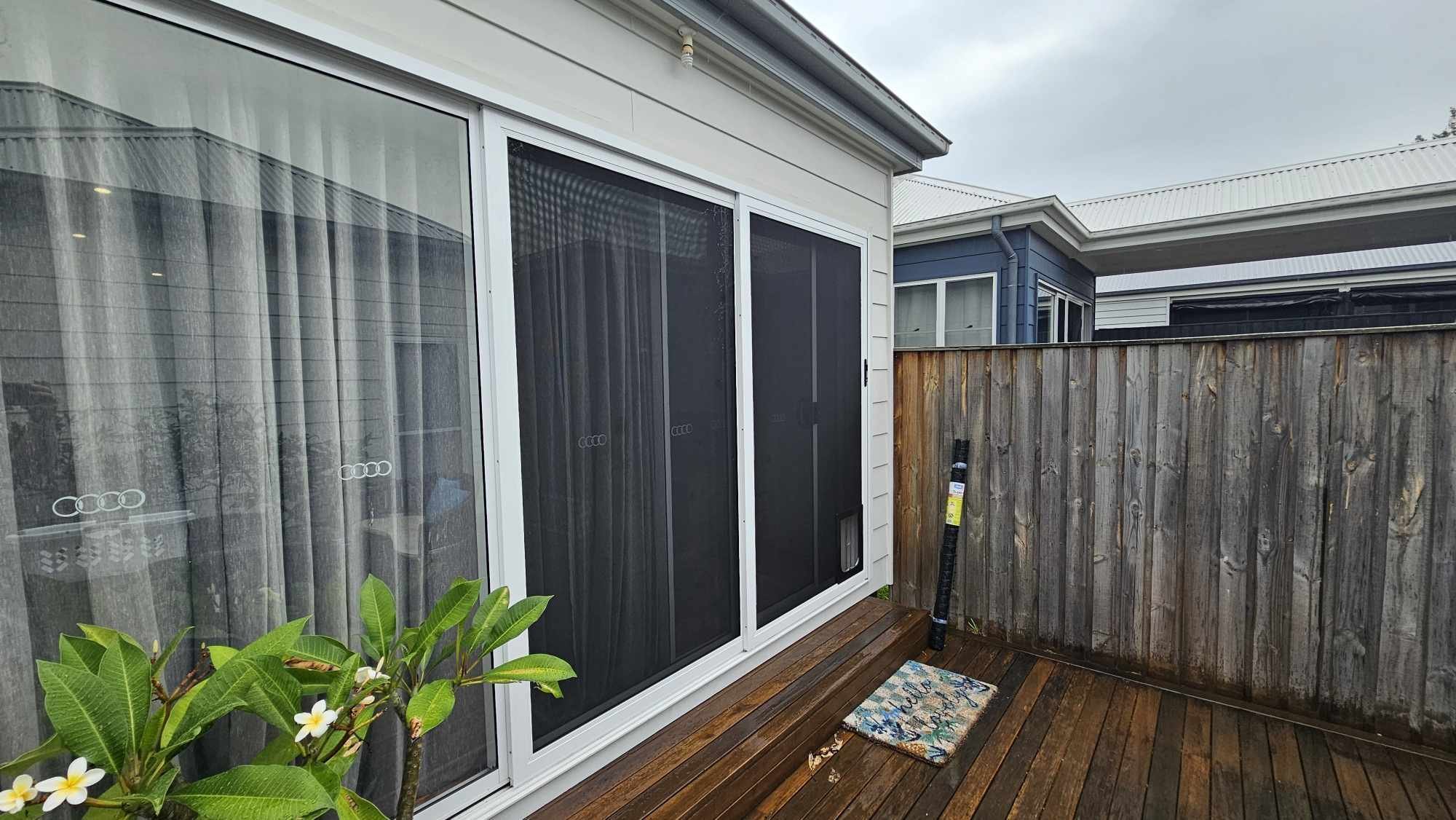 large security screen sliding door panel