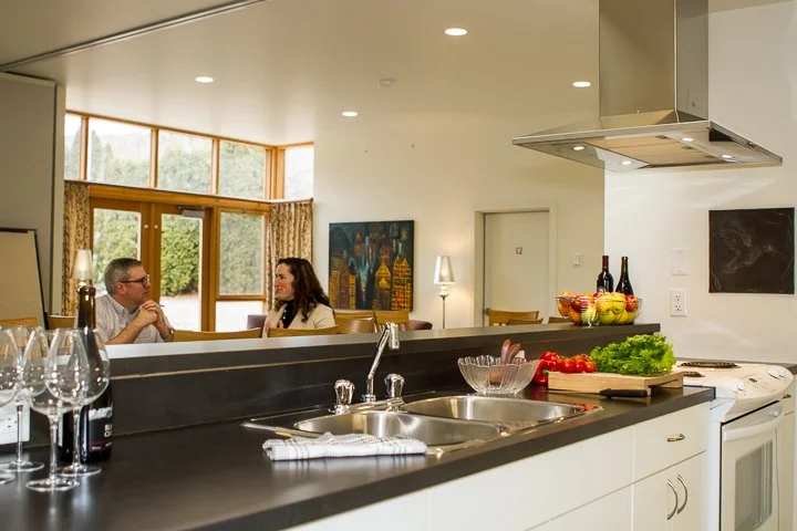 Orchard Courts kitchen and living area