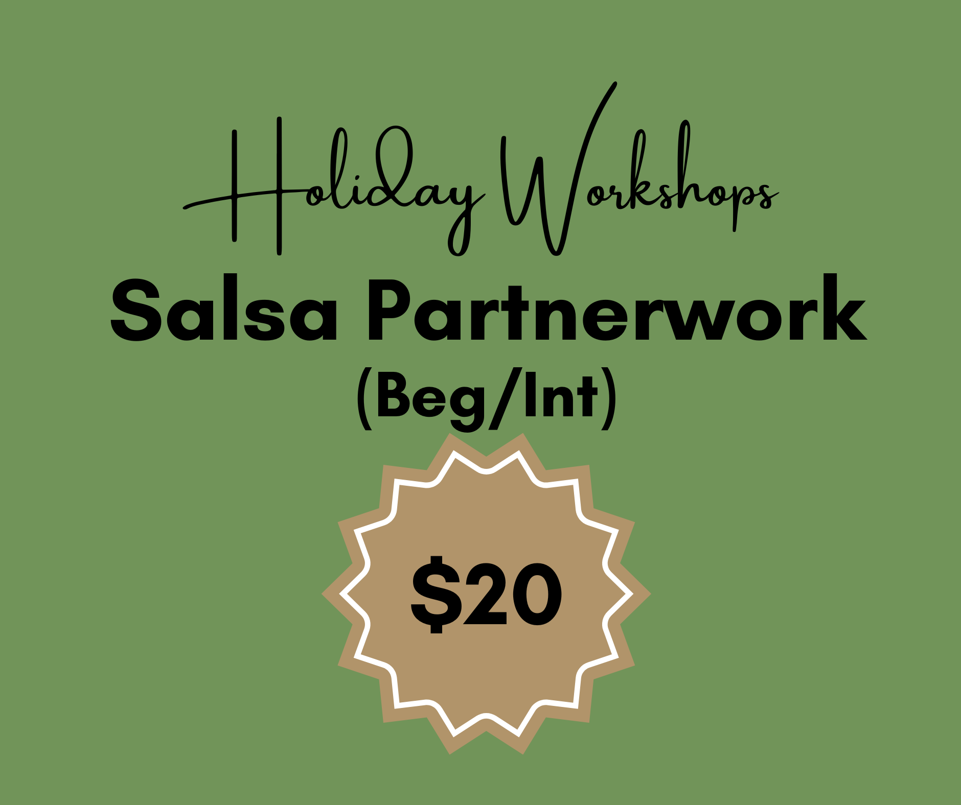 Salsa Partnerwork | Wyong | 6.30pm Thur 22nd Jan