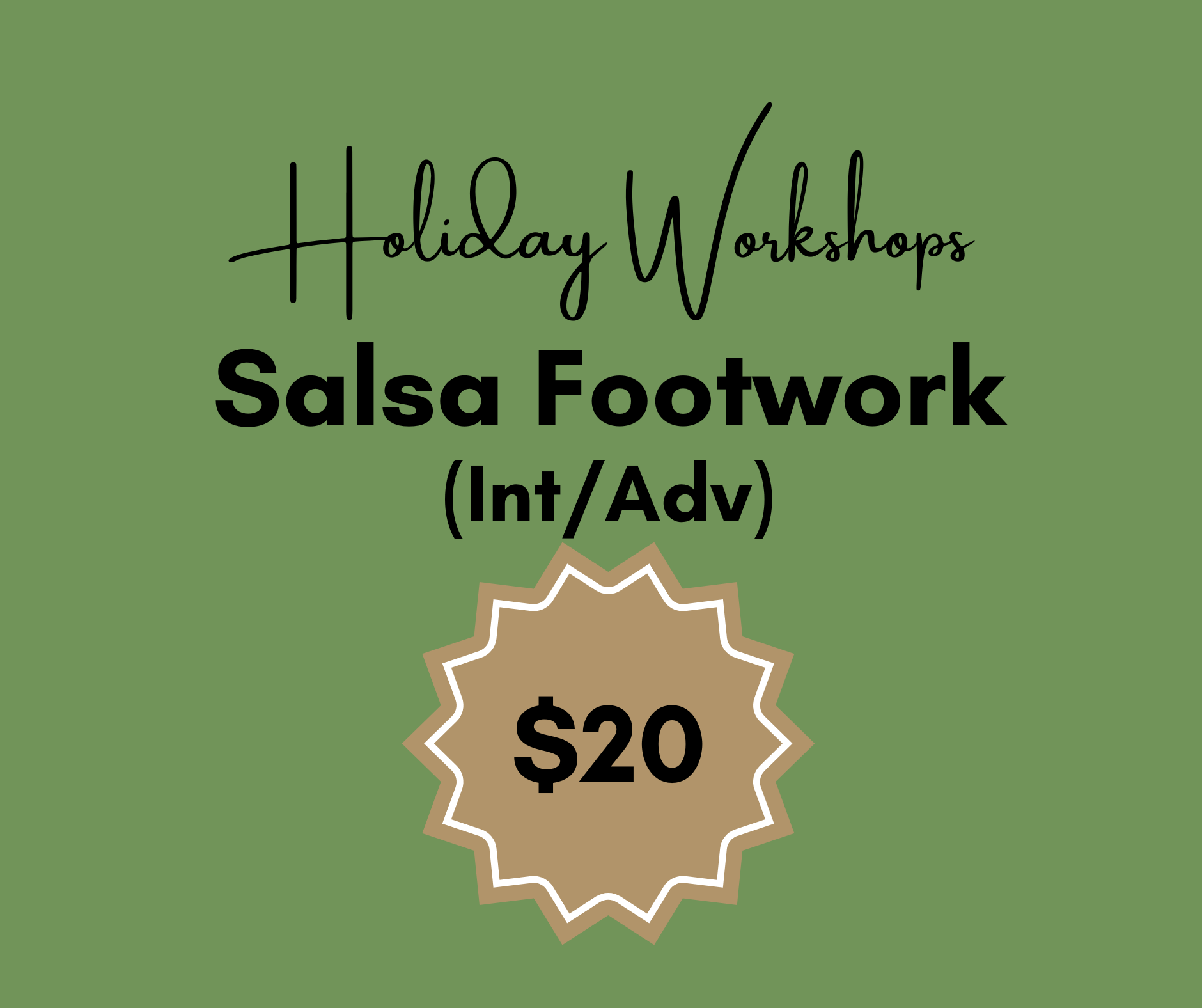 Salsa Footwork | Wyong | 6.30pm Thur 8th Jan