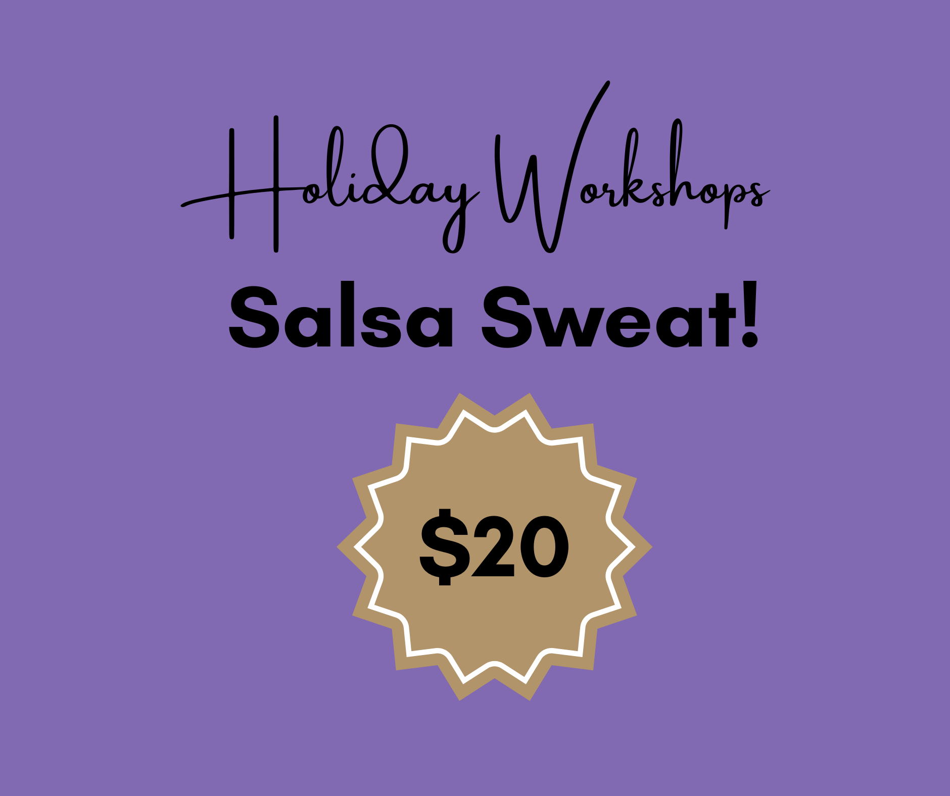 Salsa Sweat! | Wyong | 4.30pm Thur 8th, 15th or 22nd Jan or Wed 28th