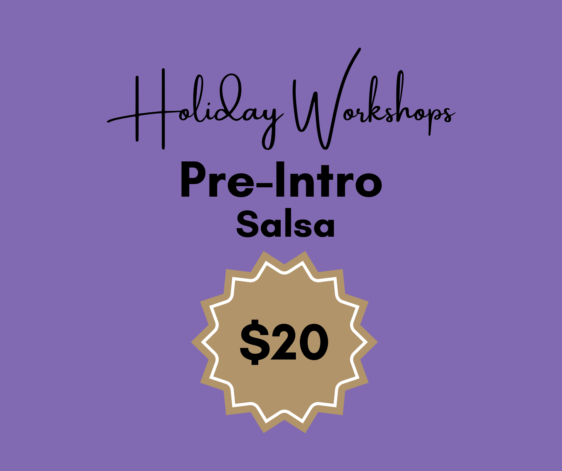 PreIntro (Salsa) | Woy Woy & Wyong | 4.30pm Wed 7th Jan or Tues 20th