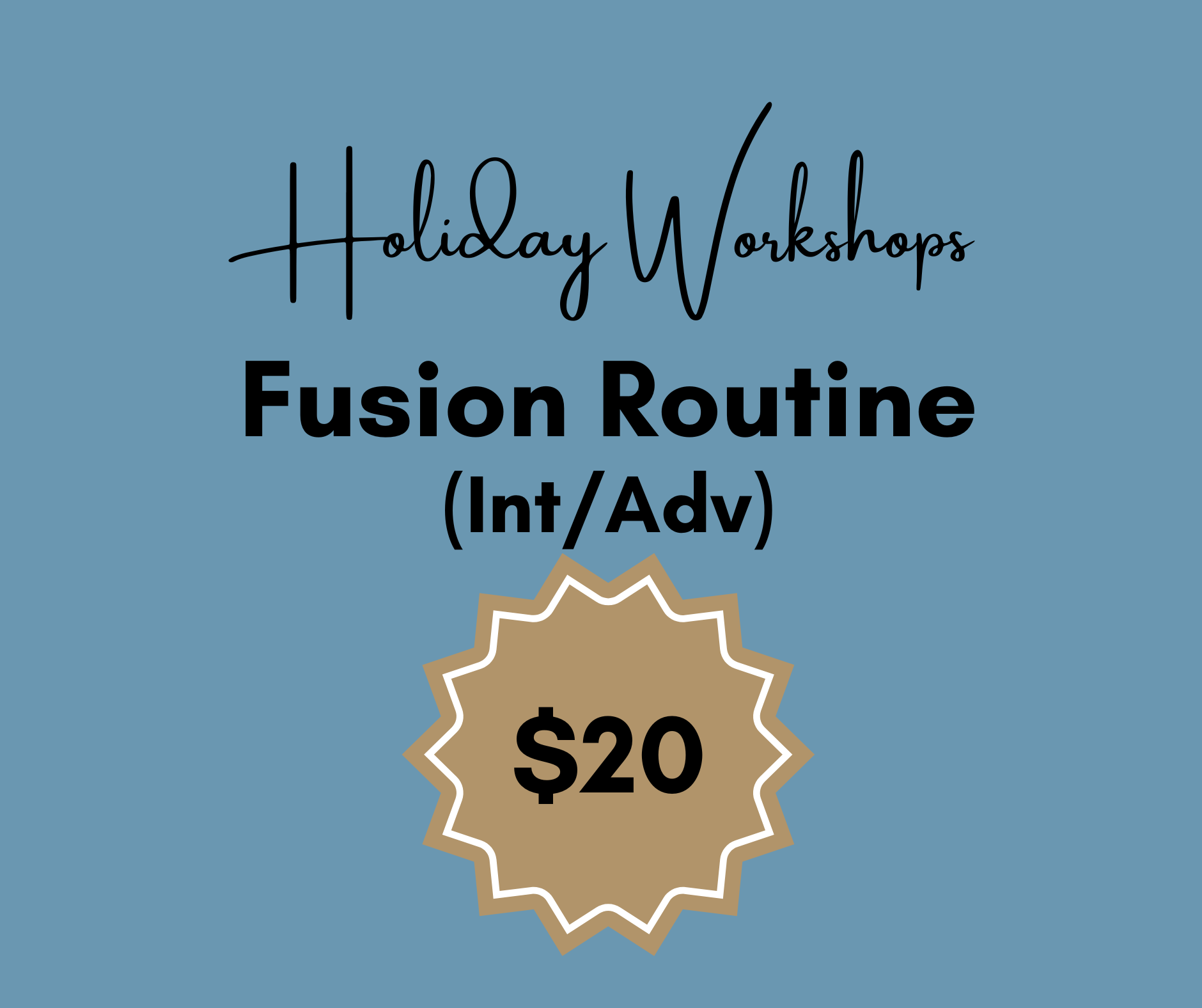 Fusion Routine | Wyong | 6.30pm Wed 28th Jan