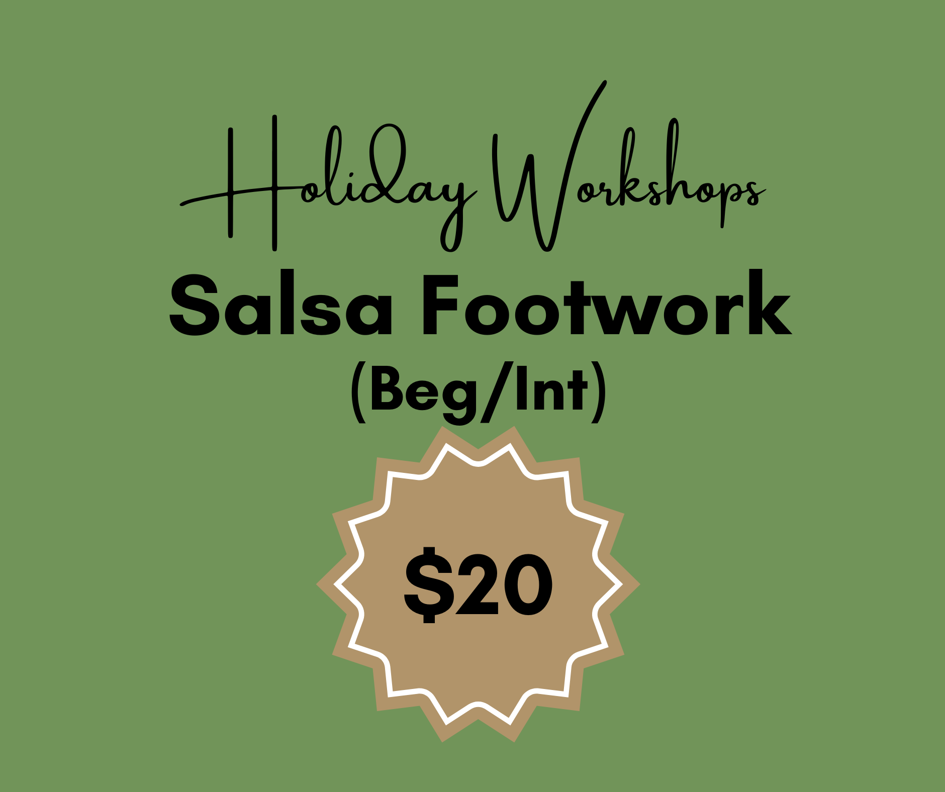 Salsa Footwork | Woy Woy & Wyong | 5.30pm Tues 6th Jan or Thu 8th