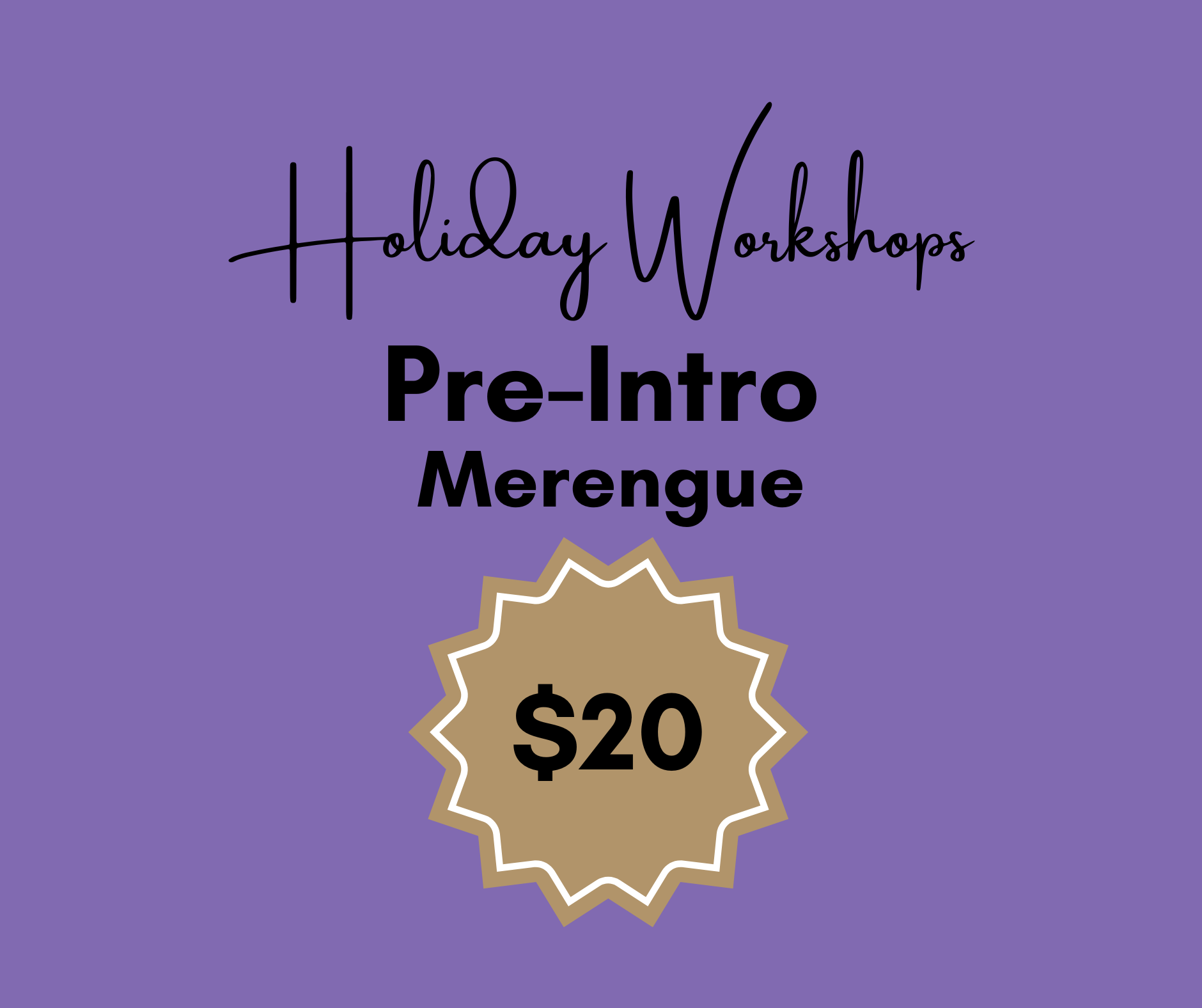 PreIntro (Merengue) | Woy Woy | 4.30pm Tues 6th
