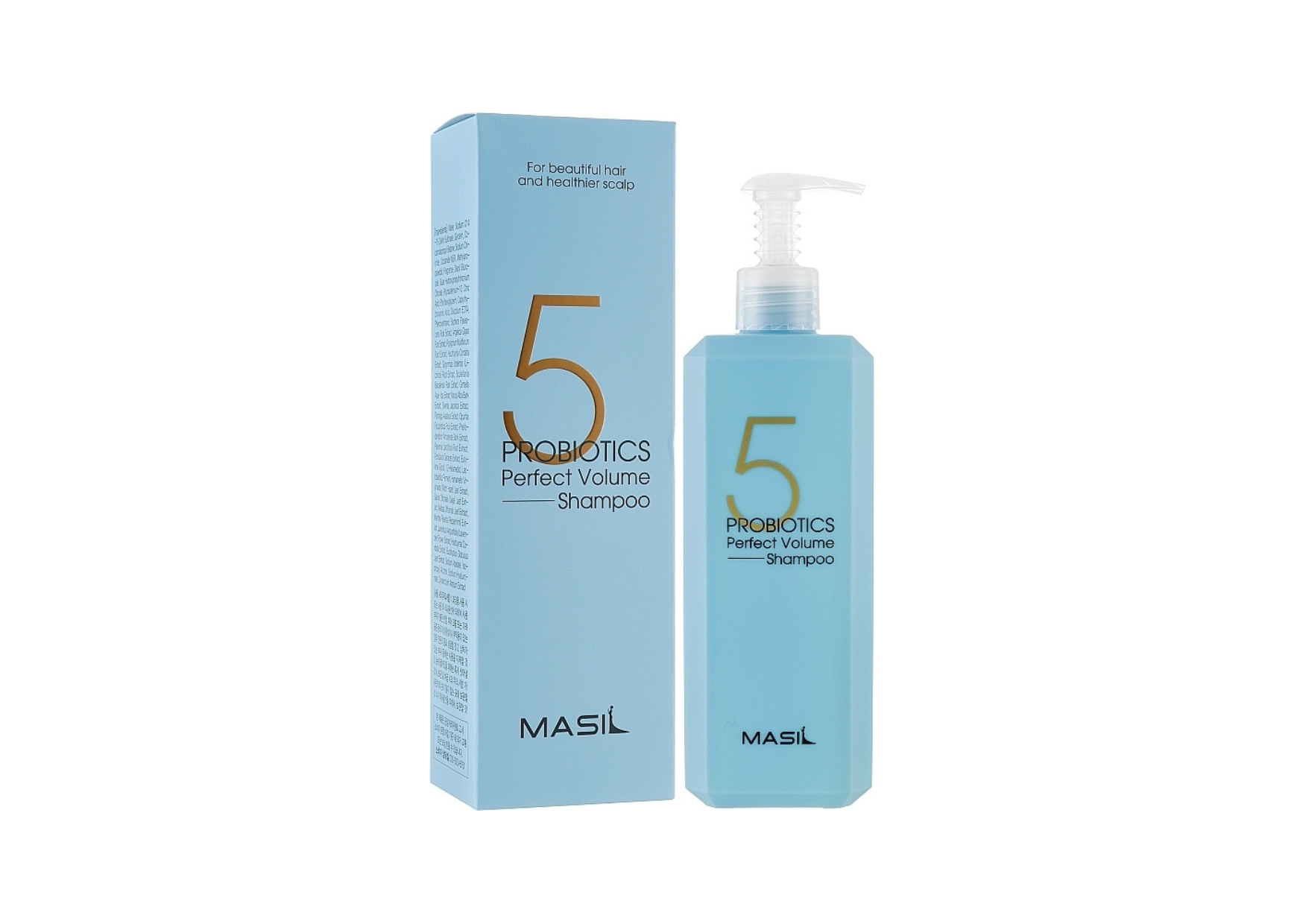 Masil 5 Probiotics Perfect Volume Shampoo with packaging