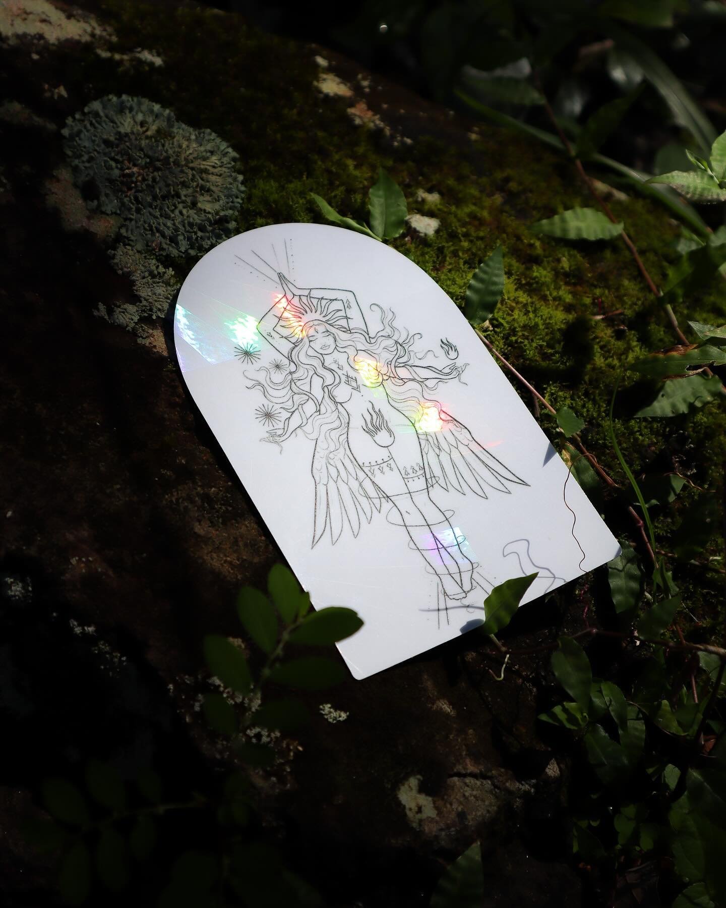 There is only 5 left out of 20 of these beautiful rainbow light stickers! 🥹🫶🏽 

Thank you so so much to everyone who&rsquo;s bought one!! 

I was going to add another to the collection, a Sol marking one&hellip; but instead another goddess channel