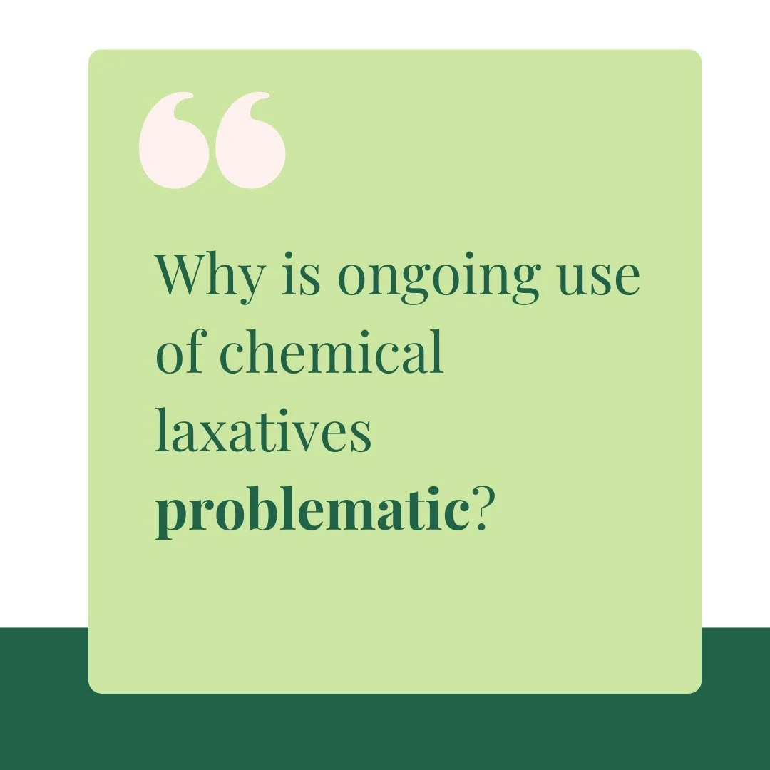 While chemical laxatives may offer quick relief, relying on them long-term can actually do more harm than good. 

Here&rsquo;s why: 

💧 They weaken your colon&rsquo;s natural function - Over time, your bowel muscles can become &ldquo;lazy,&rdquo; lo