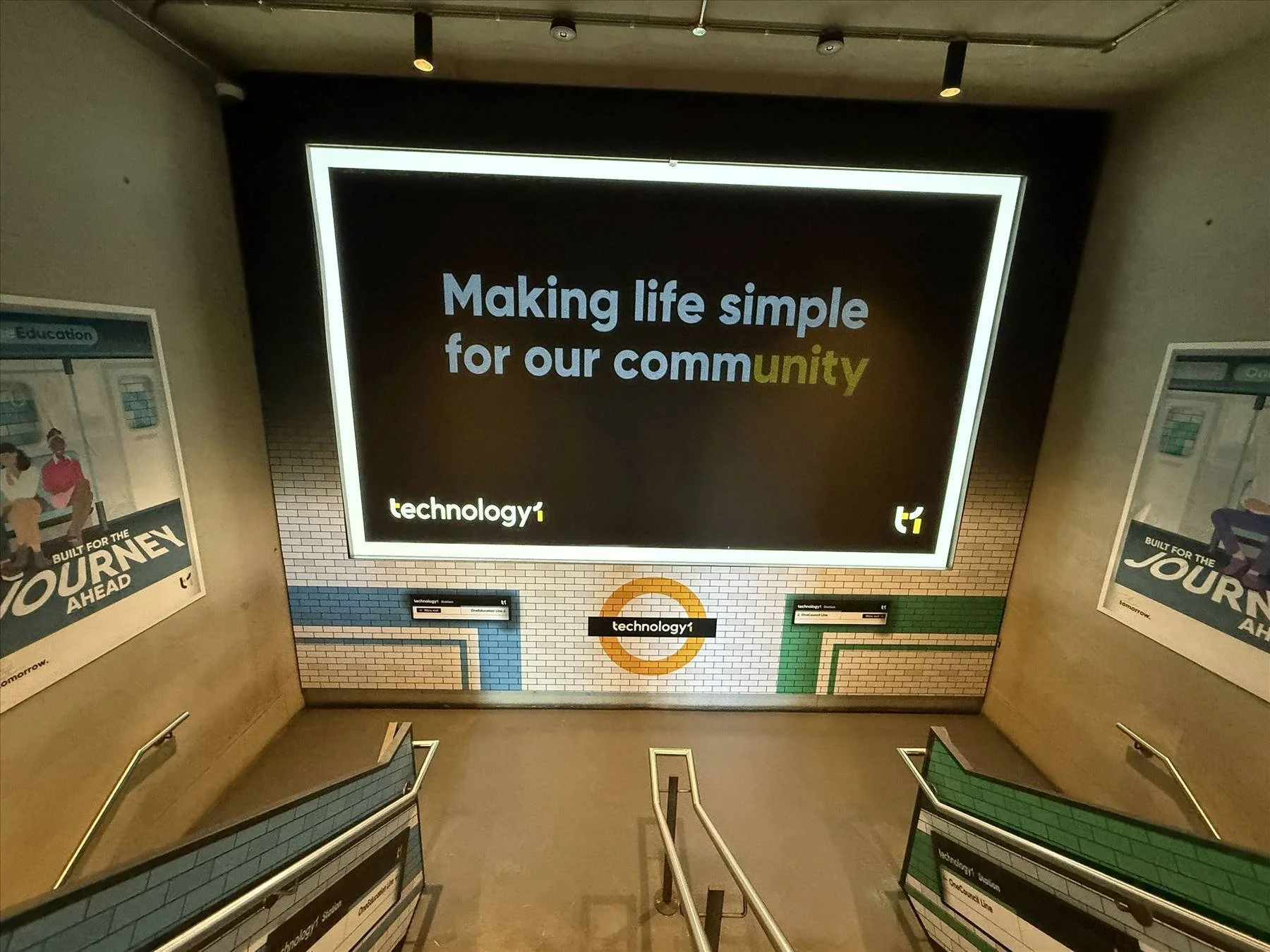 TechnologyOne plenary with a large branded screen
