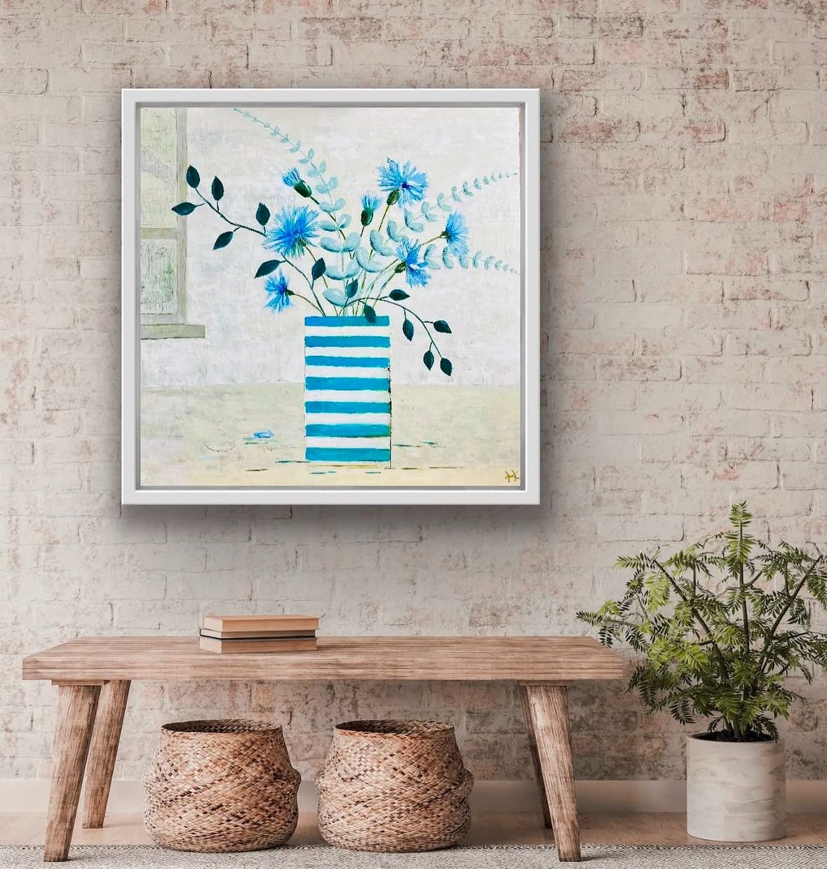 Cornflowers in oil pic 2.jpeg