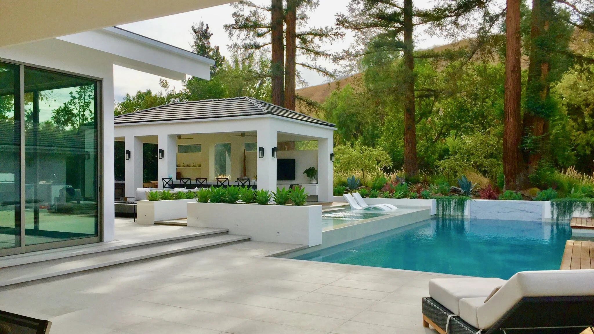 hidden hills ranch estate private pool cabana