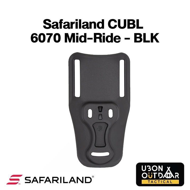 เพลตโหลดตำ ยี่ห้อ Safariland รุ่น CUBL - 6070 Mid-Ride สีดำ  Belt Loop