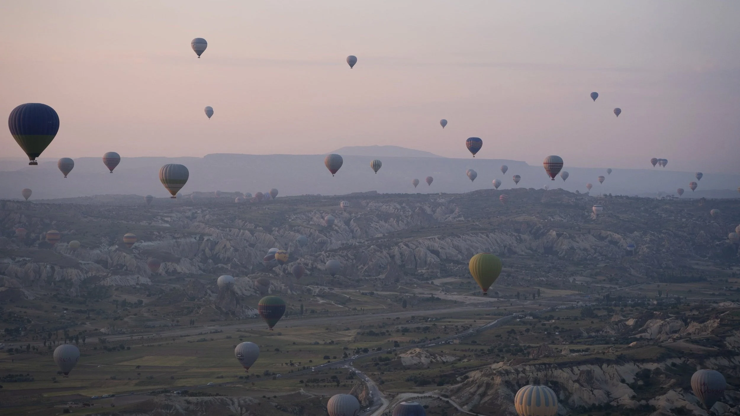 balloons over cappadocia