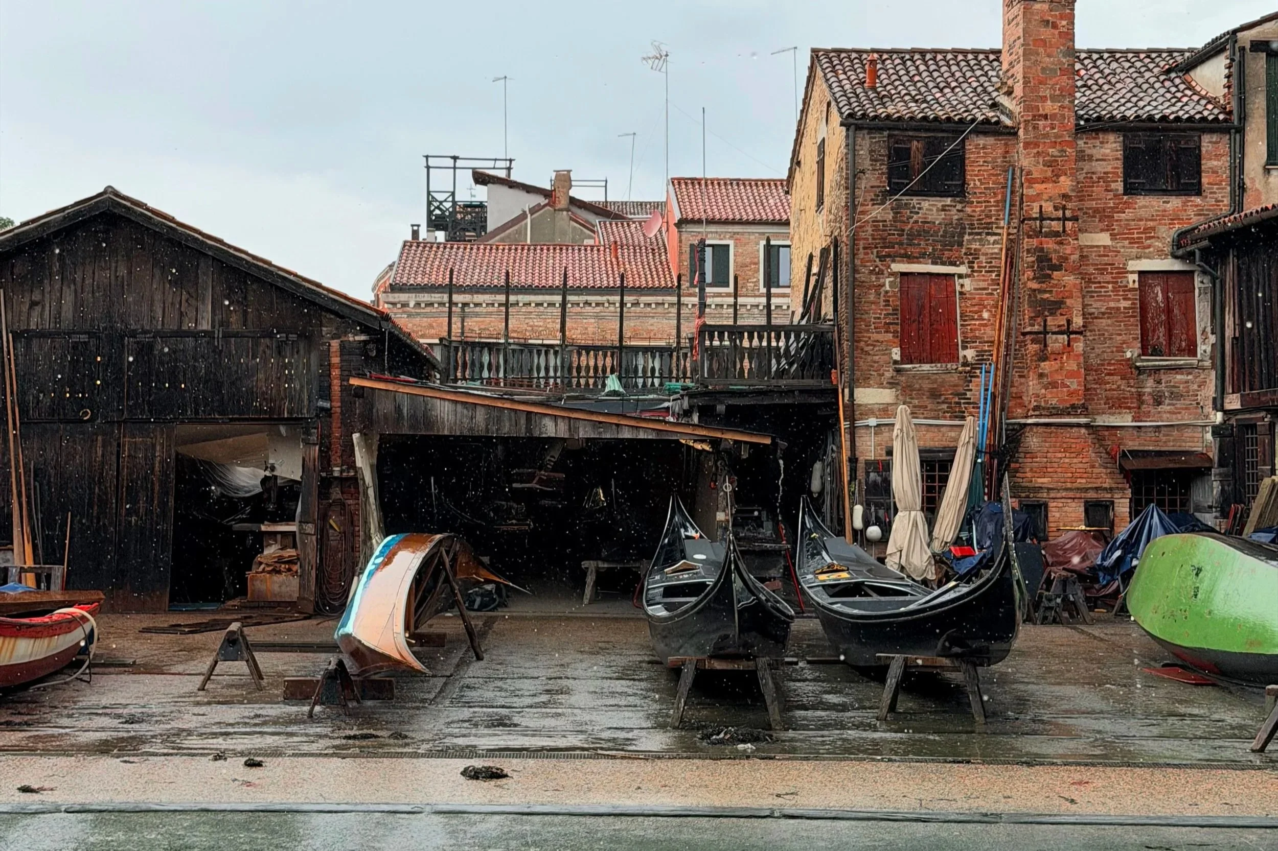 gondola repair workshop in venice