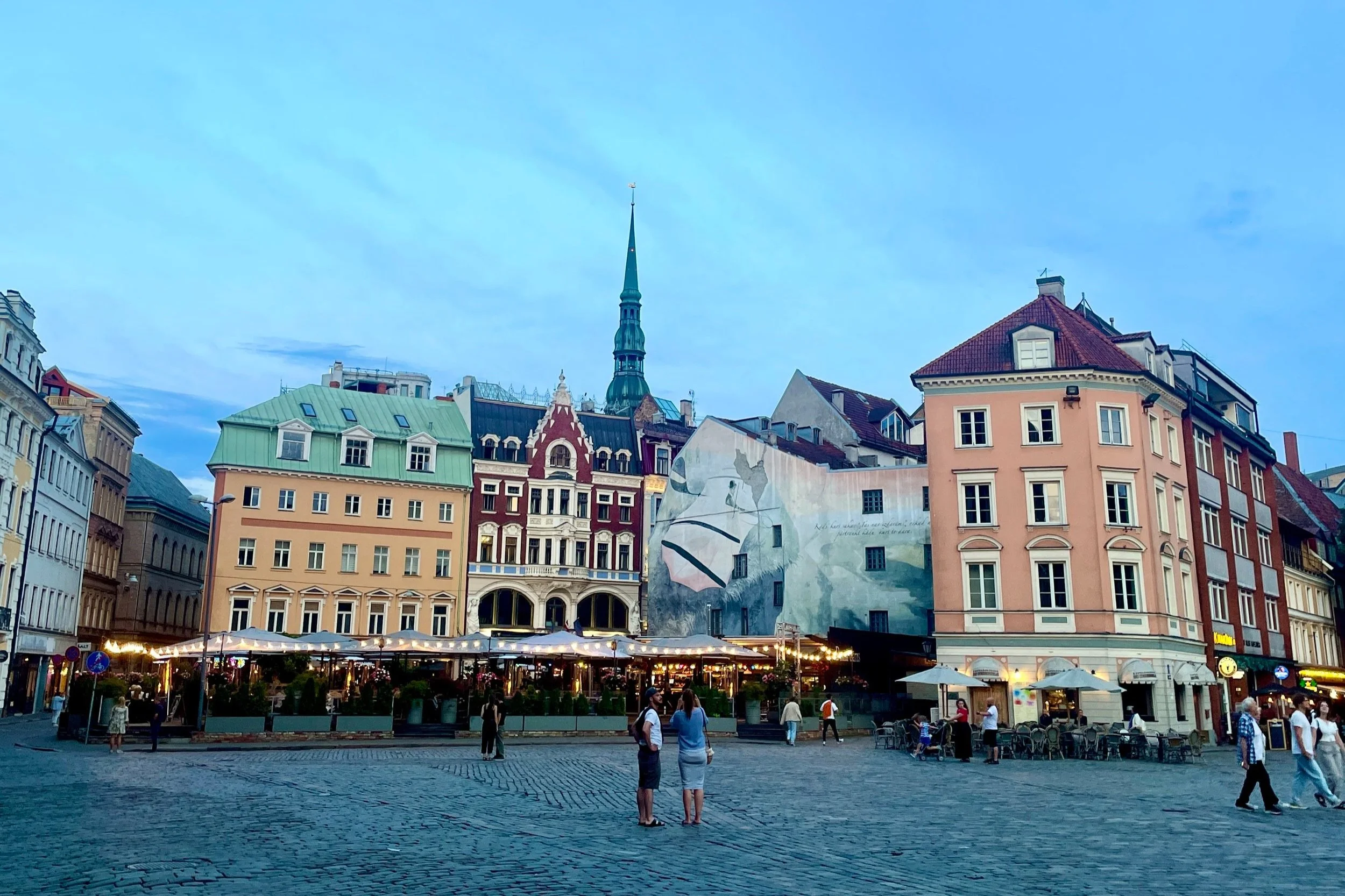 old town riga in summer