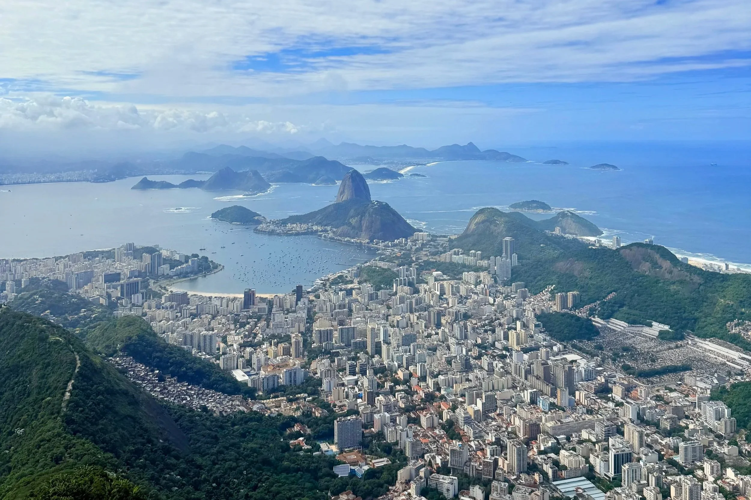 view of rio from christ the redeemer