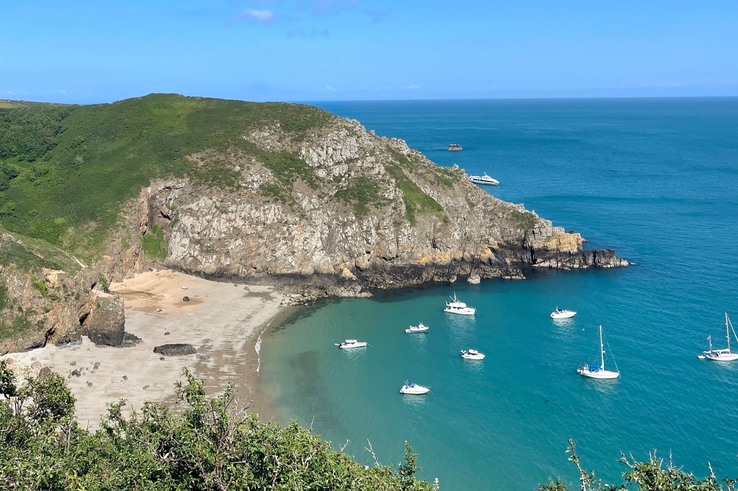 beach in guernsey, channel islands