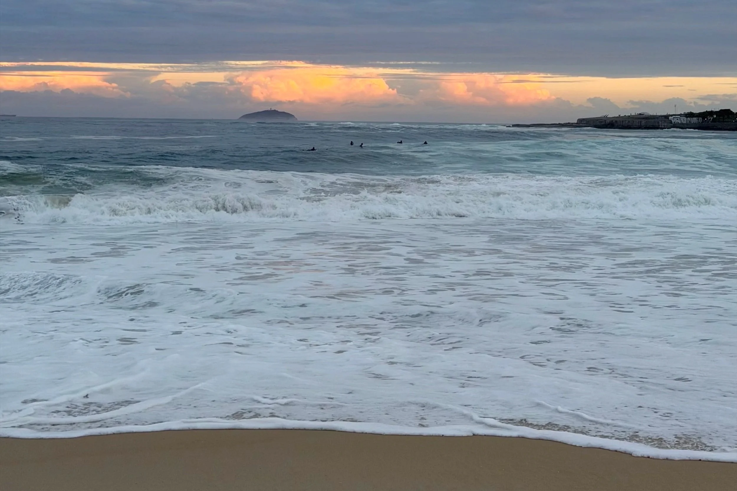 sea at copacabana beach rio