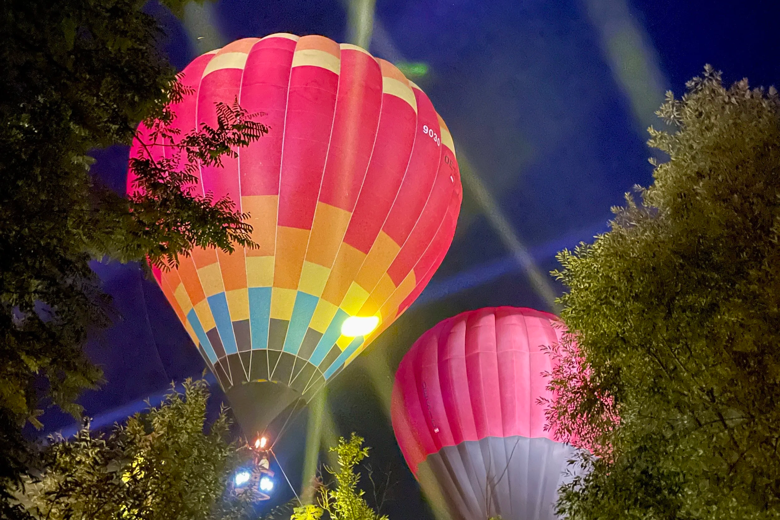 hot air balloon electric castle
