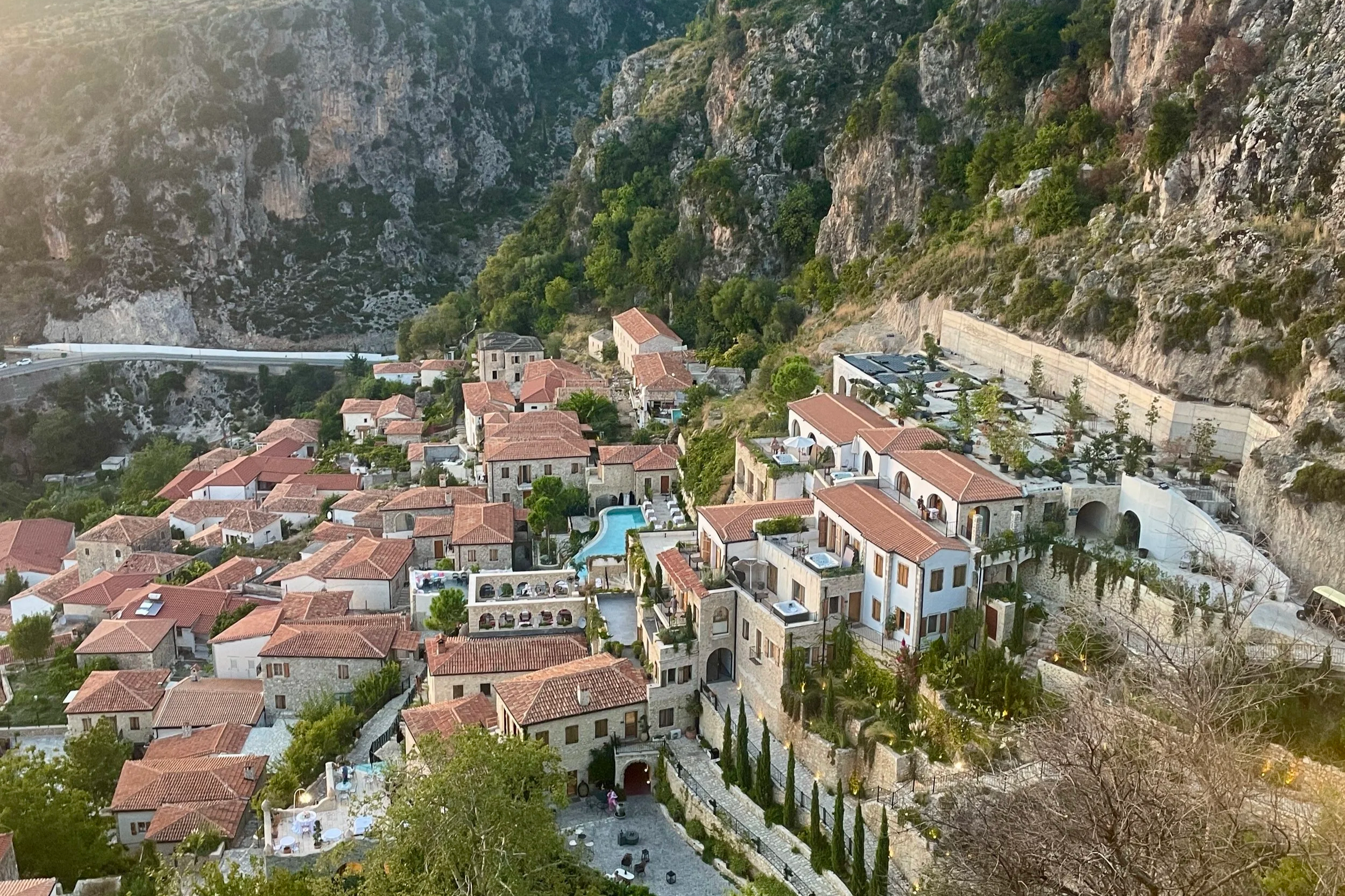view of dhermi old town