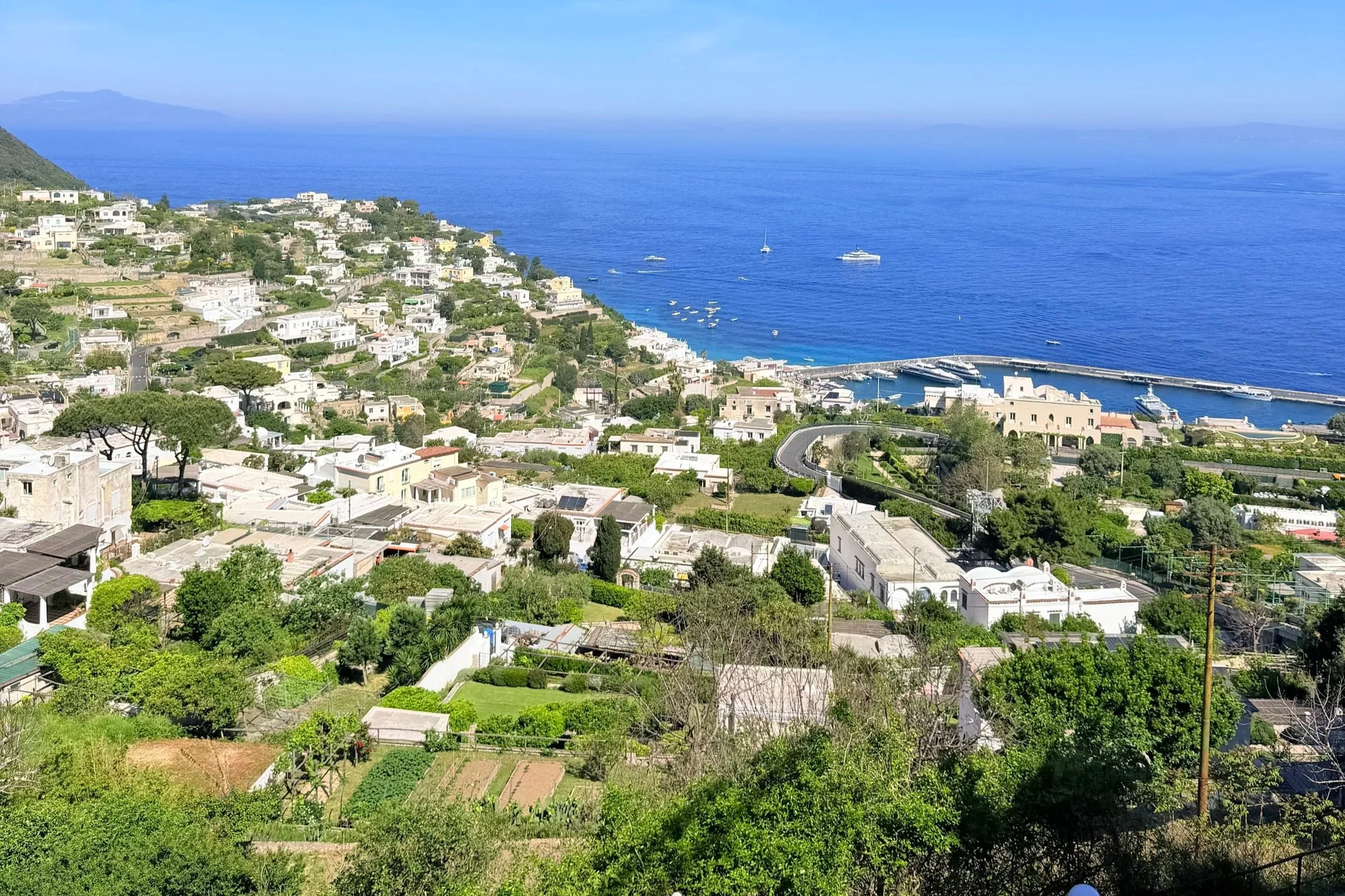 view of capri from capri town