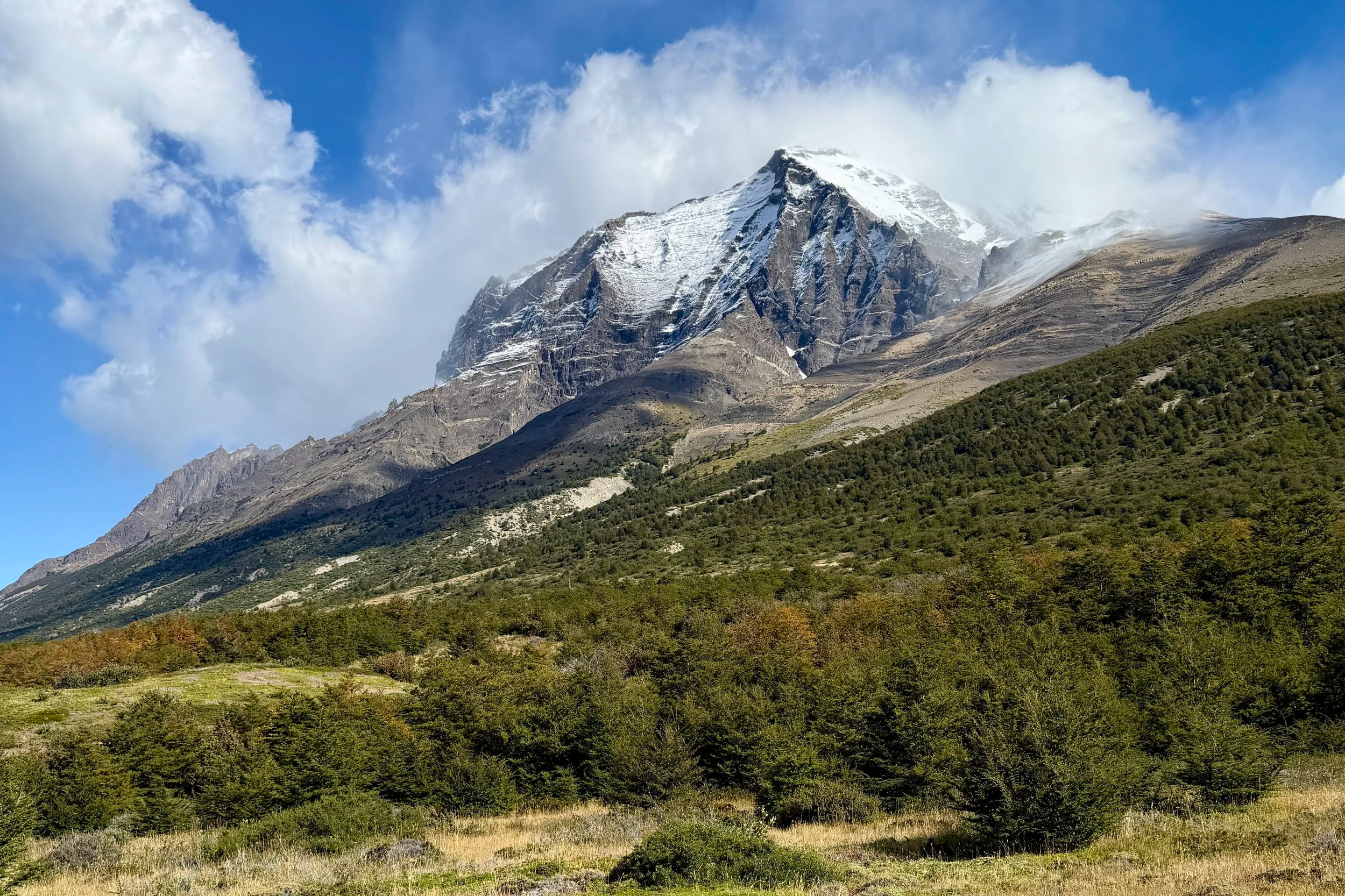 mountain hiking in patagonia