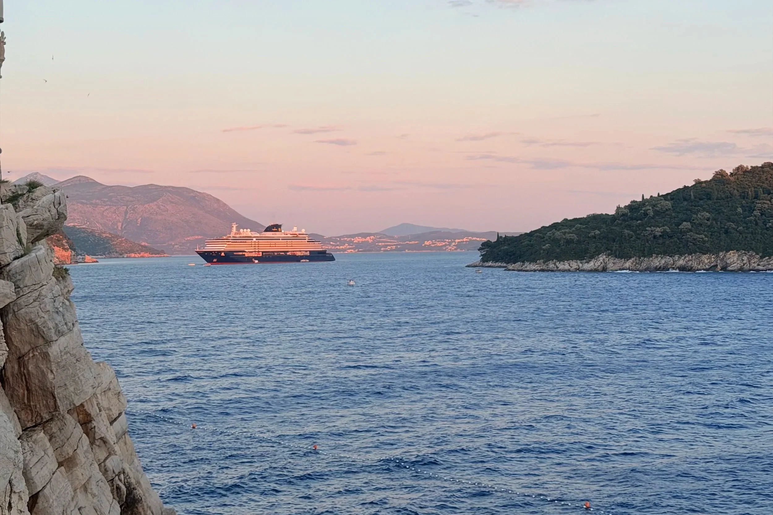 sunset in dubrovnik