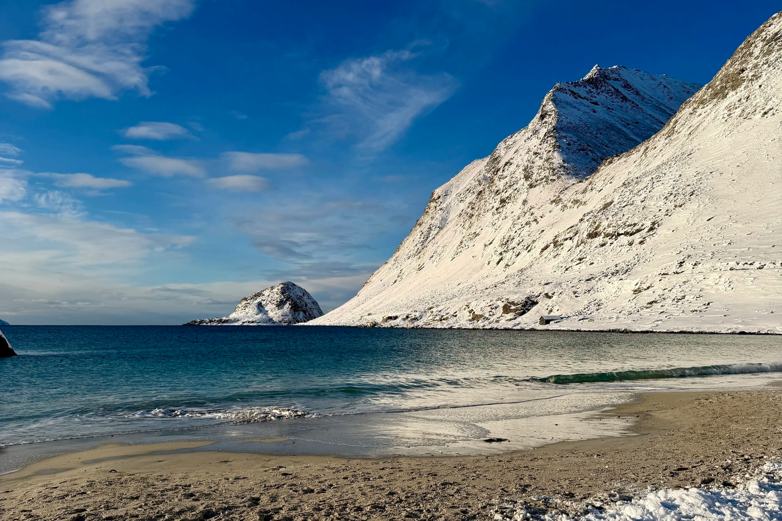 haukland beach lofoten islands
