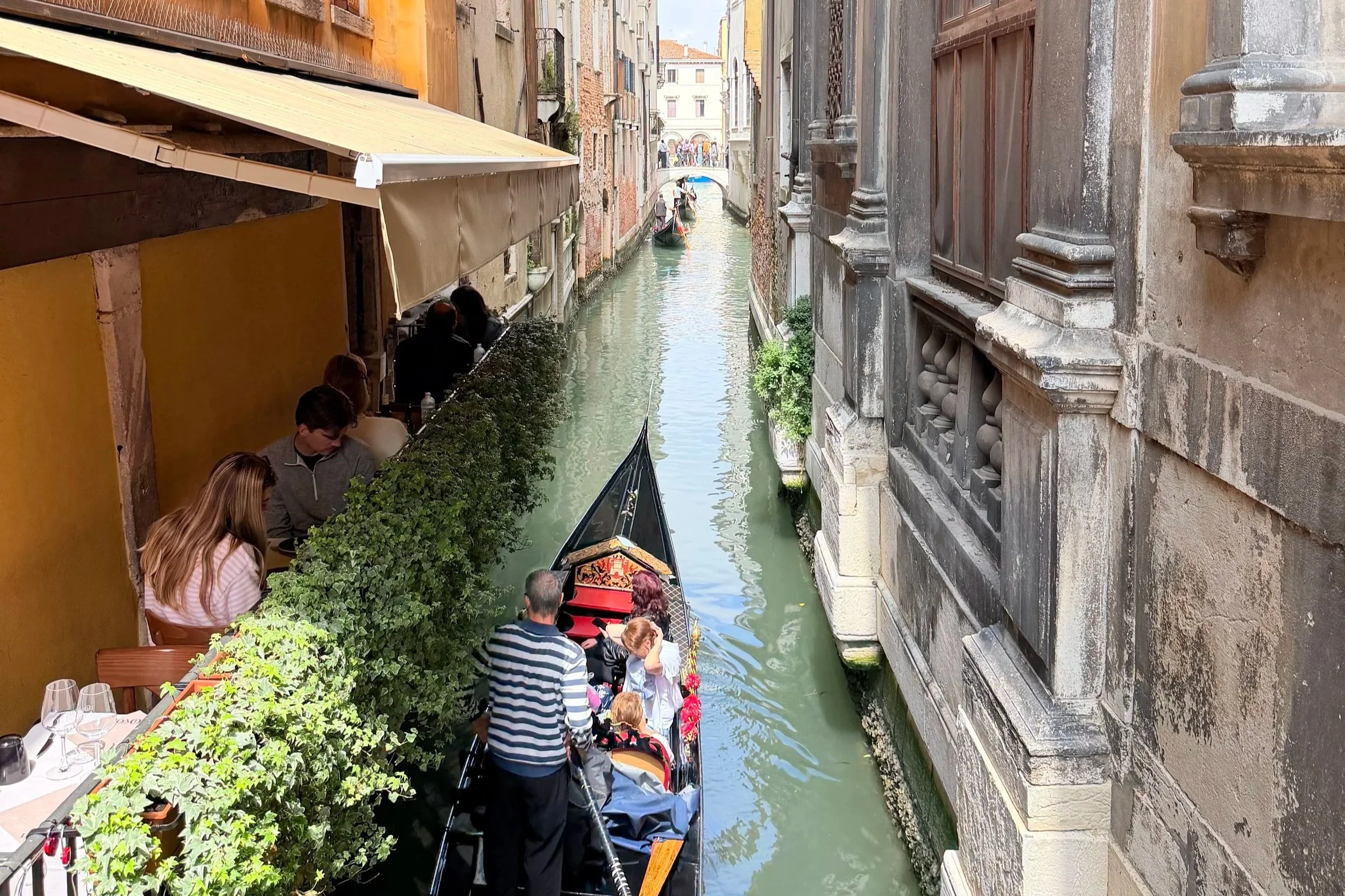 a gondola on venice canals