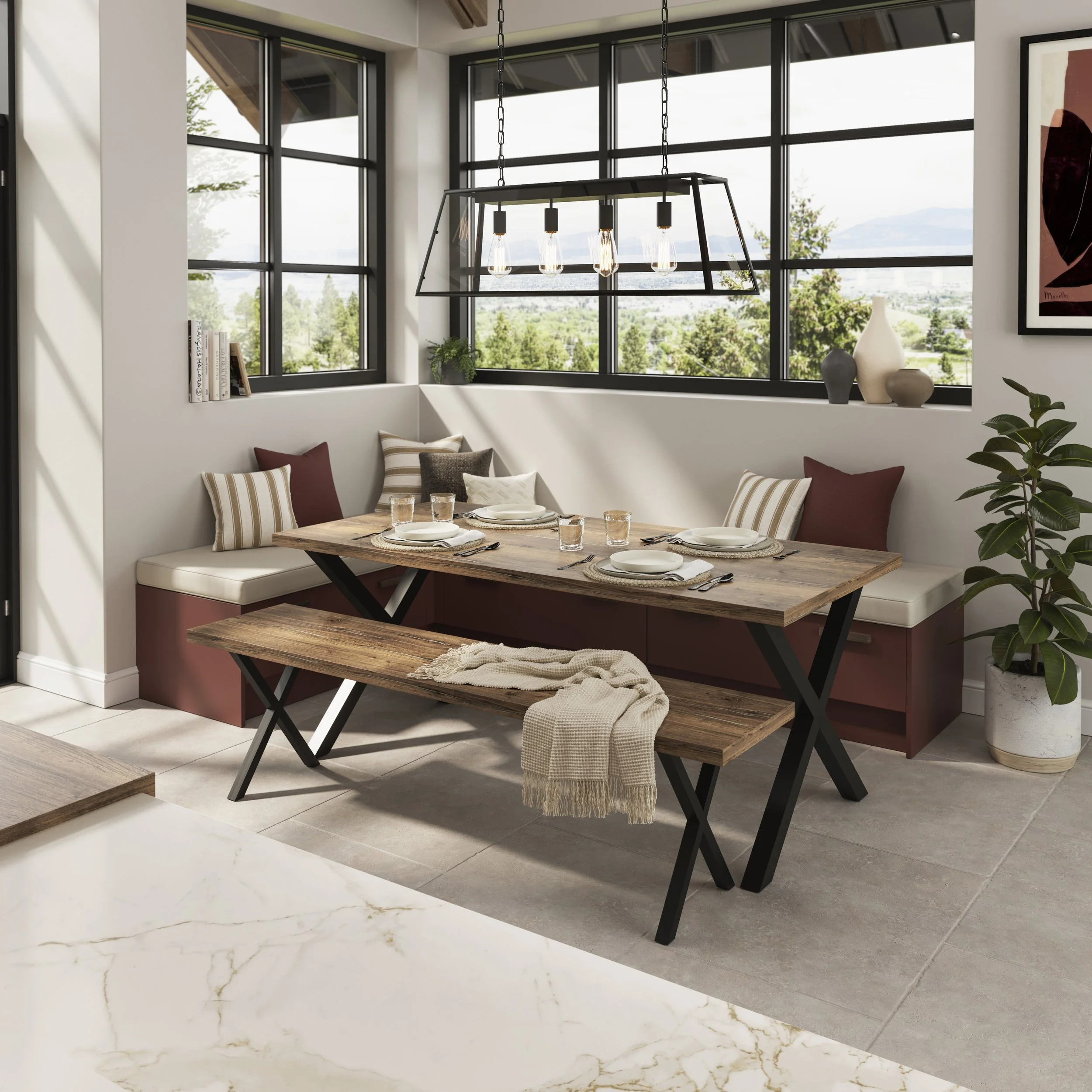 Amalfi Dusty Pink and Rosso with Tuscan Walnut handles (2).jpg