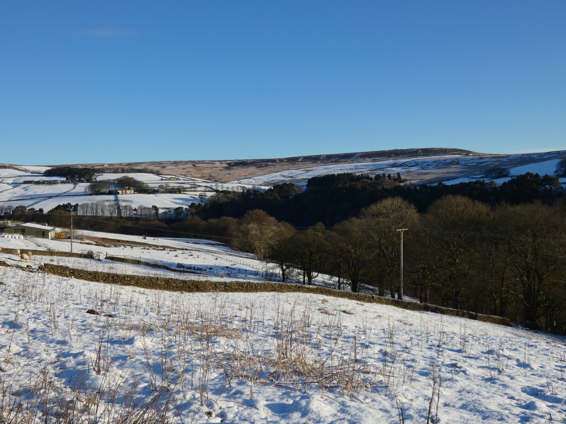 View across Hardcastle Crags to Shackleton Knoll