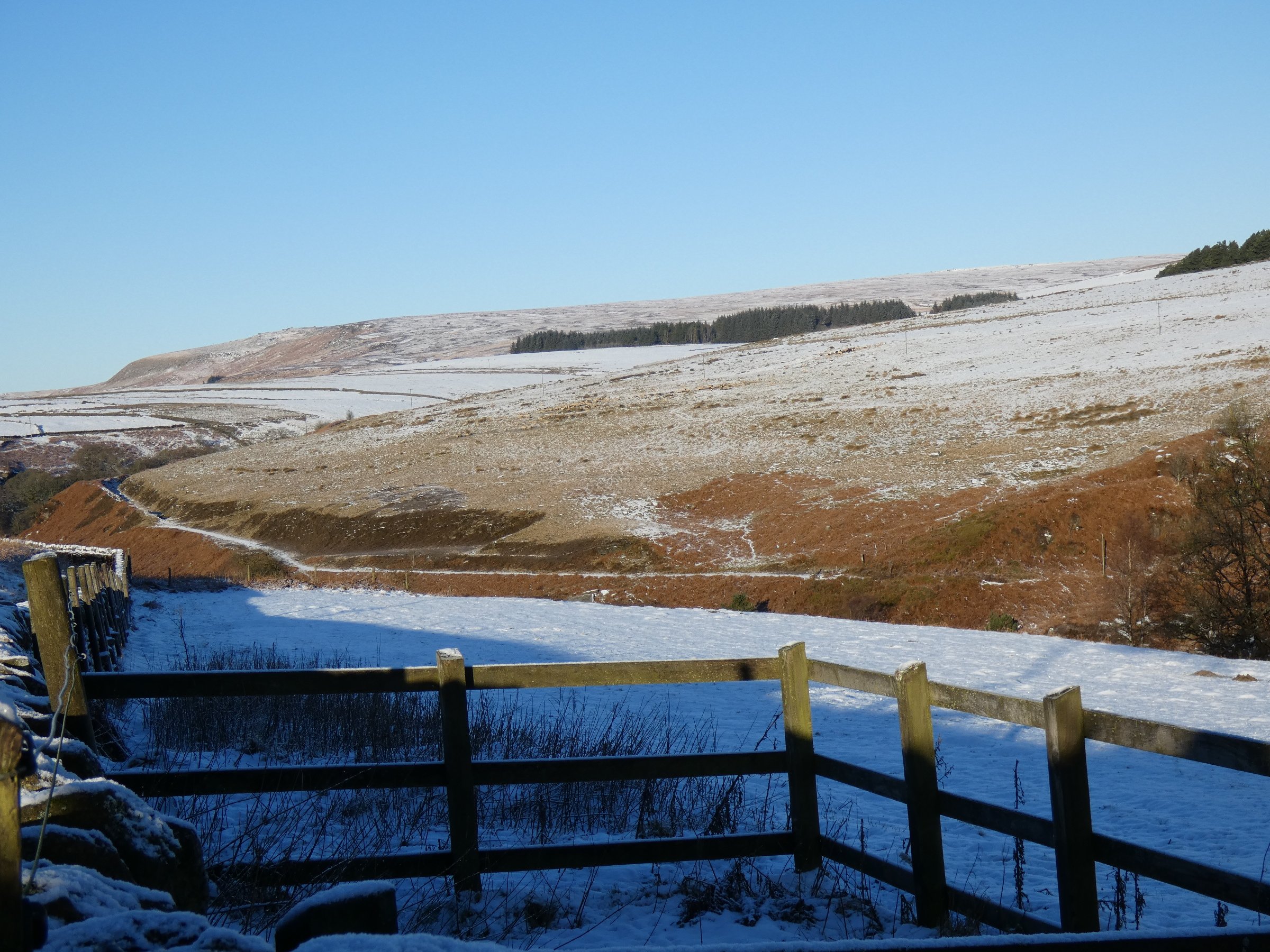 View from National Trust Clough Hole car park towards Widdop Moor