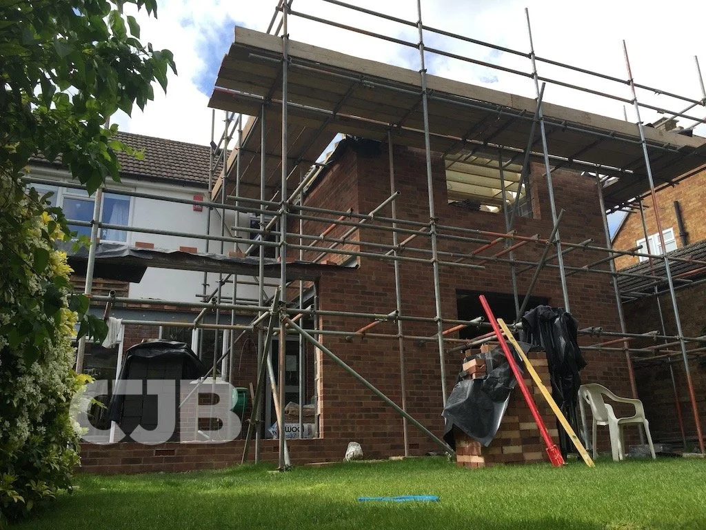 CJB Extension in Digswell, Hertfordshire - scaff-2.JPG