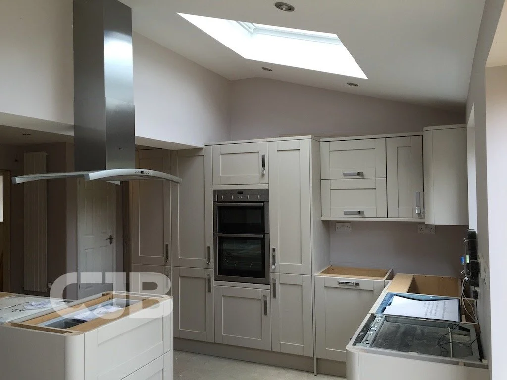 Extension, Orchard Road, Standon -  kitchen works-2.JPG