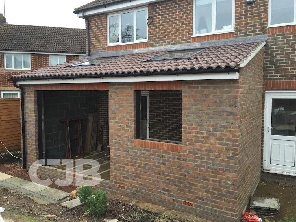 Extension, Orchard Road, Standon -  ready for glazing-2.JPG