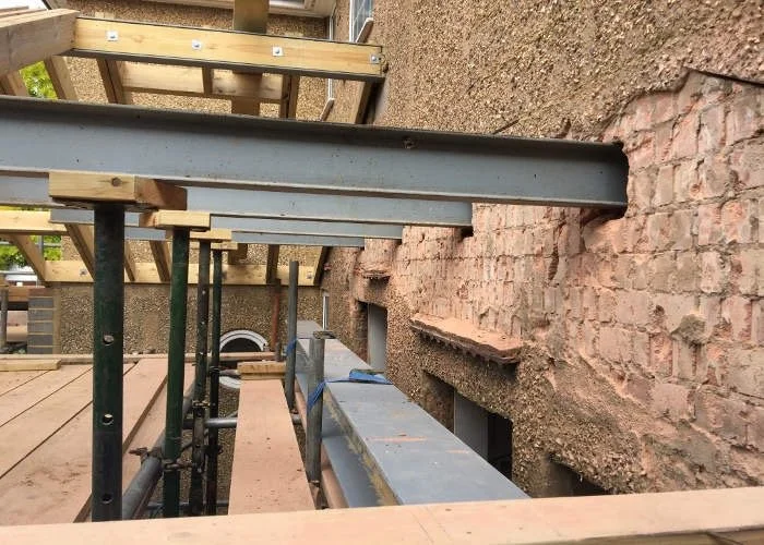 Extension in Digswell, Hertfordshire - steel needles-2.JPG