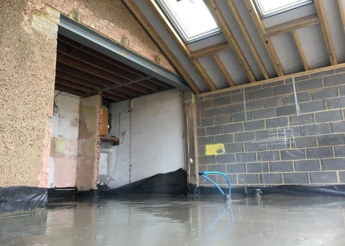 Extension in Digswell, Hertfordshire - screed-2.JPG