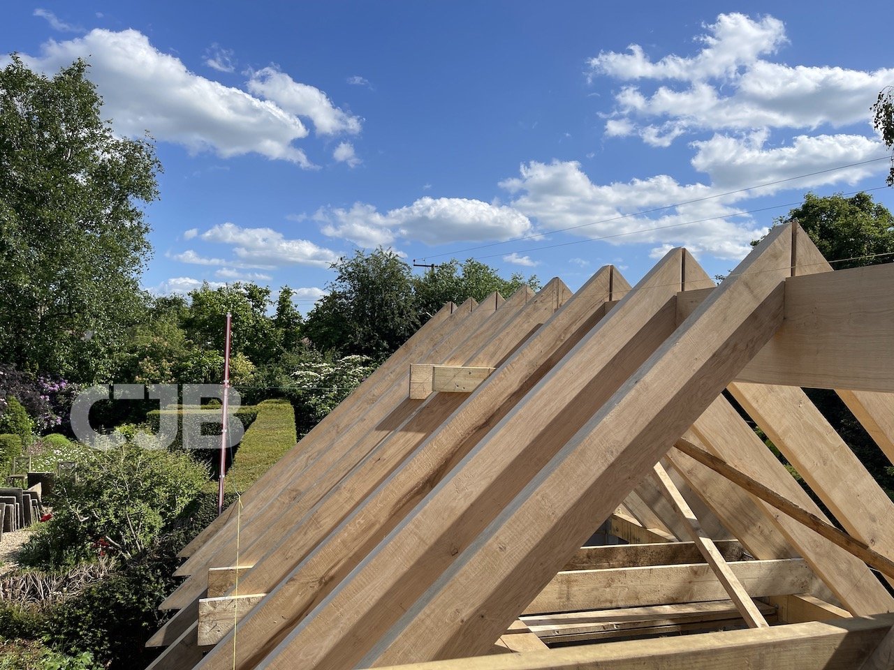 Rustling End, Hitchin extension, oak roof