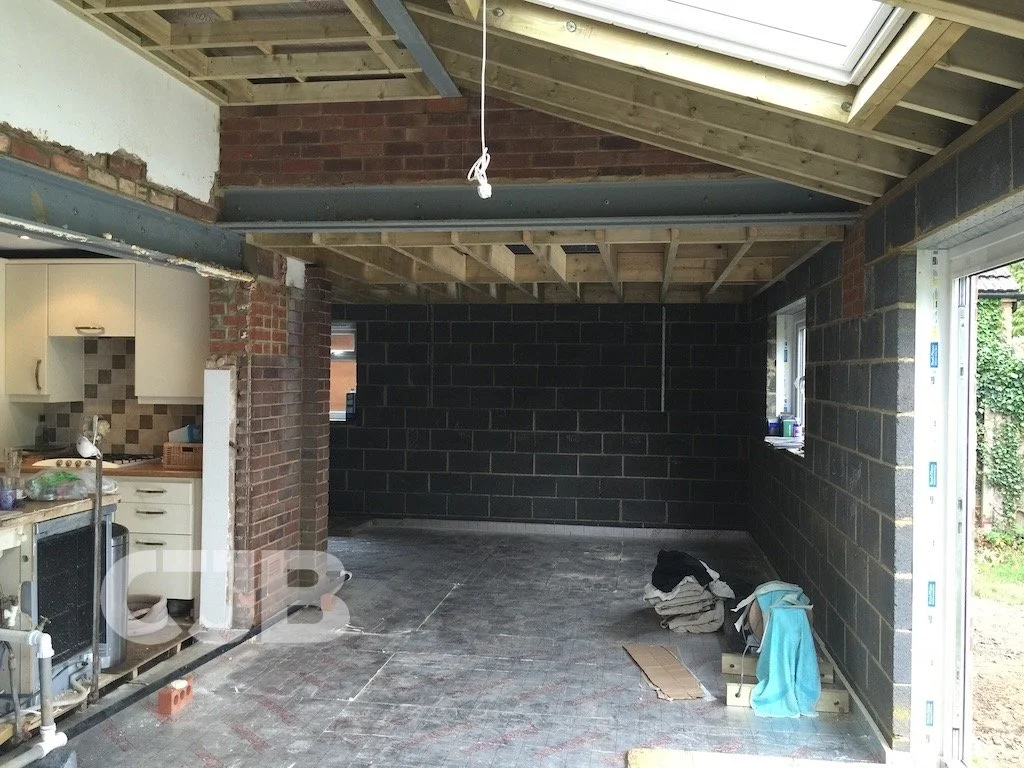 CJB Extension in Digswell, Hertfordshire - internal steelwork-2.JPG