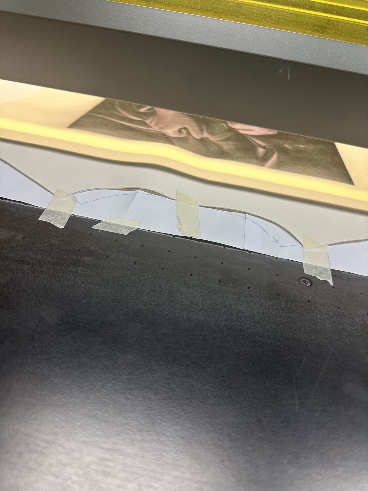 Jacket Piece in the UV Printer