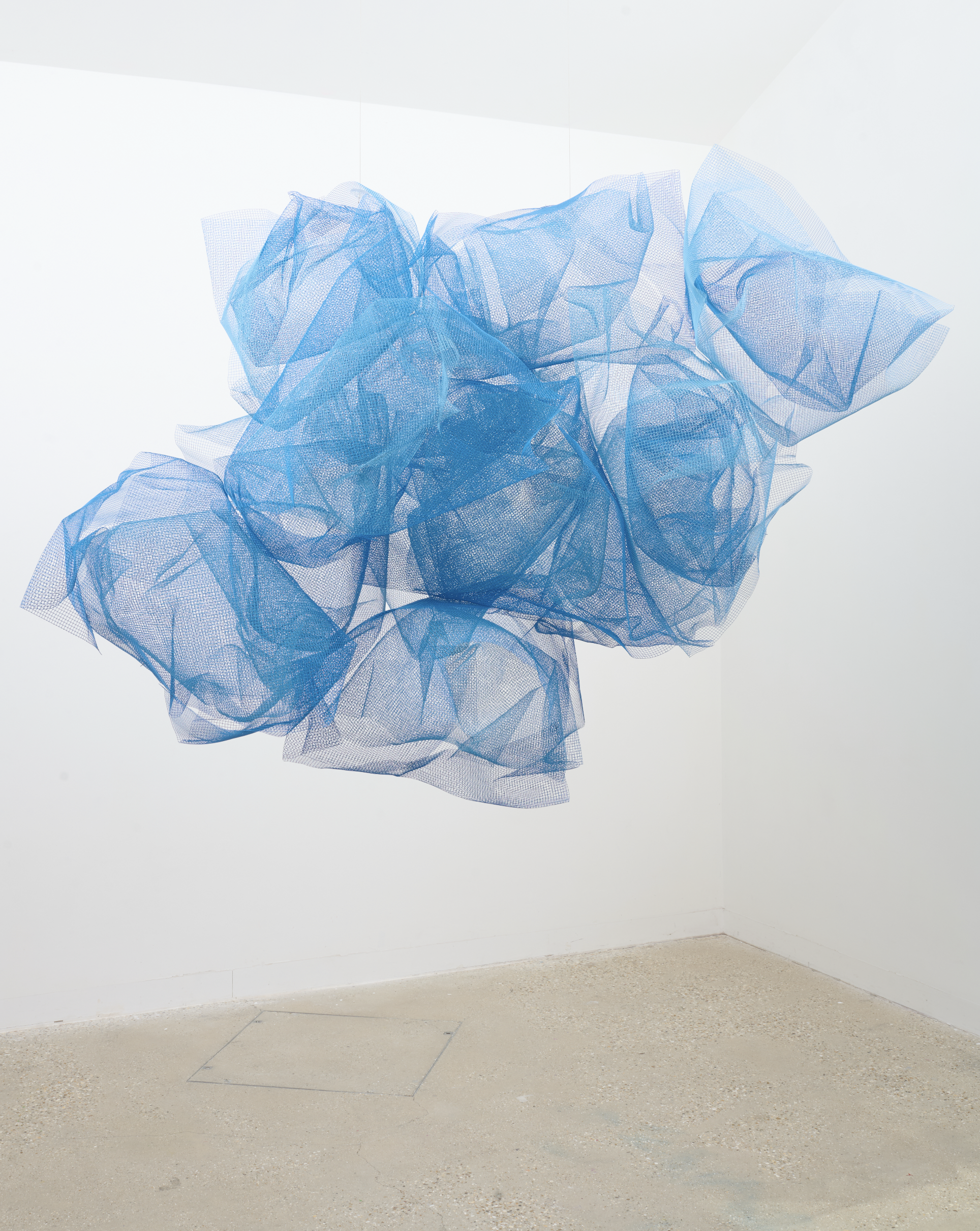 No.1622 Mesh, 2026, Powder coated galvanised mild steel, 153 x 208 x 140 cm