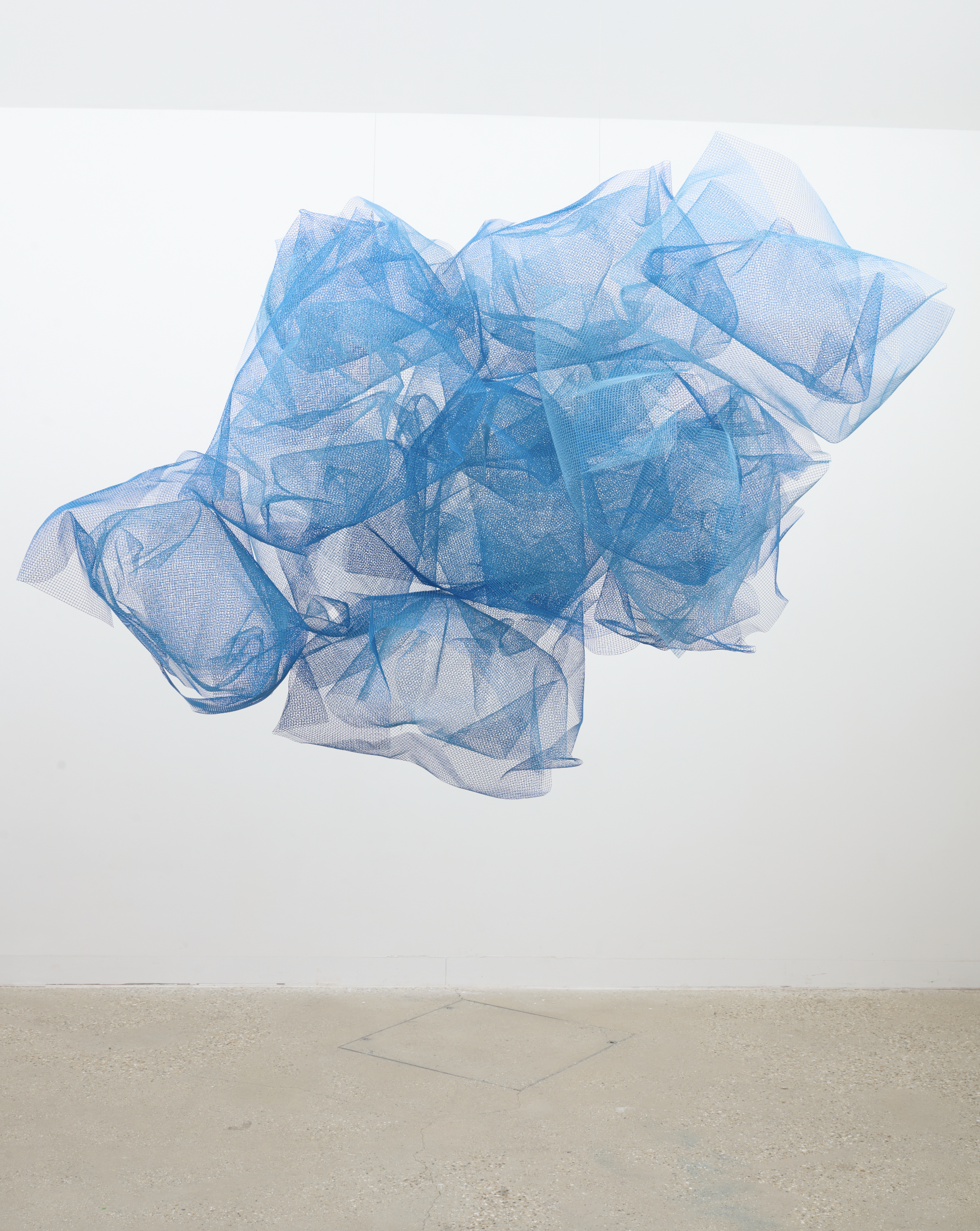 No.1622 Mesh, 2026, Powder coated galvanised mild steel, 153 x 208 x 140 cm