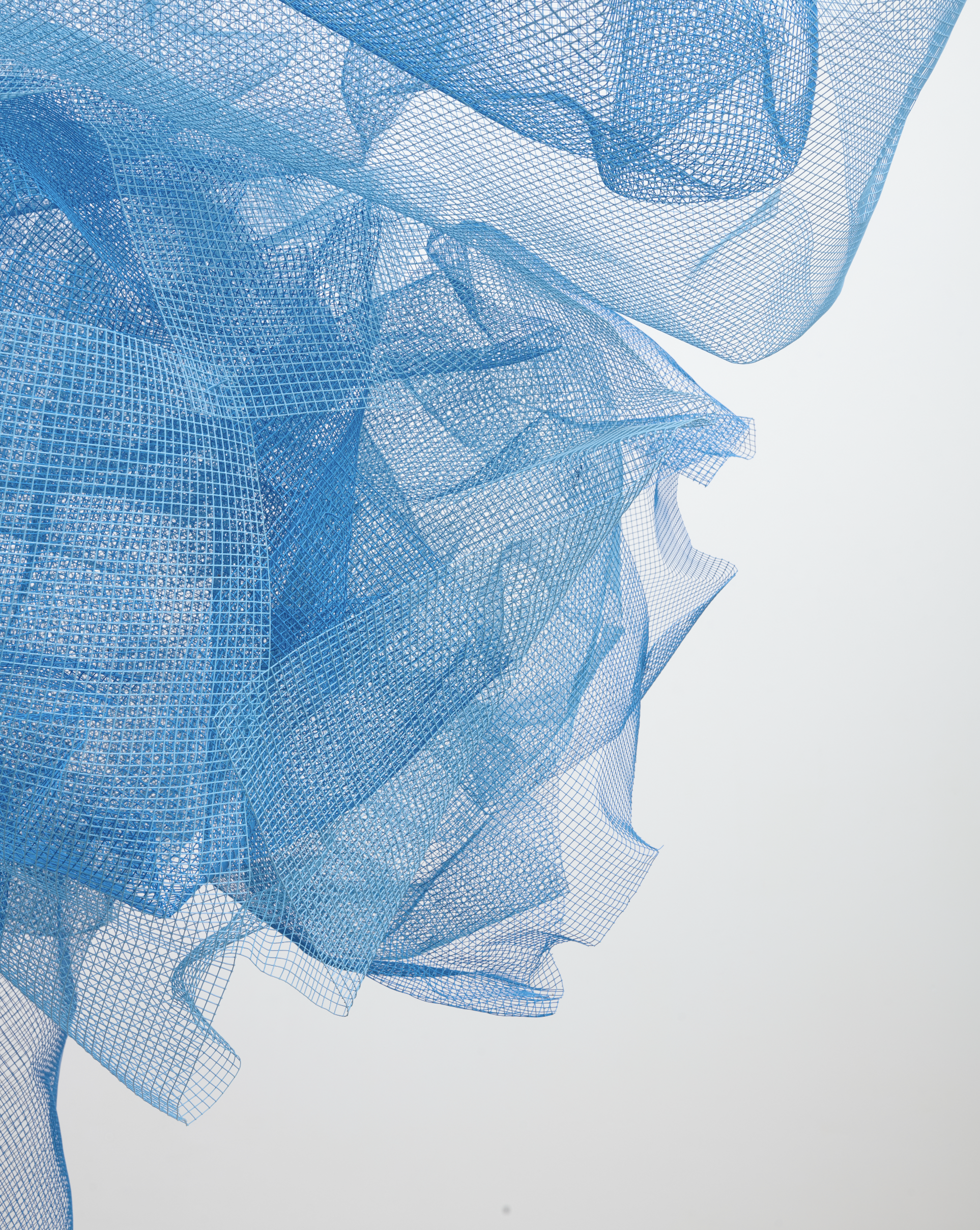 No.1622 Mesh, 2026, Powder coated galvanised mild steel, 153 x 208 x 140 cm