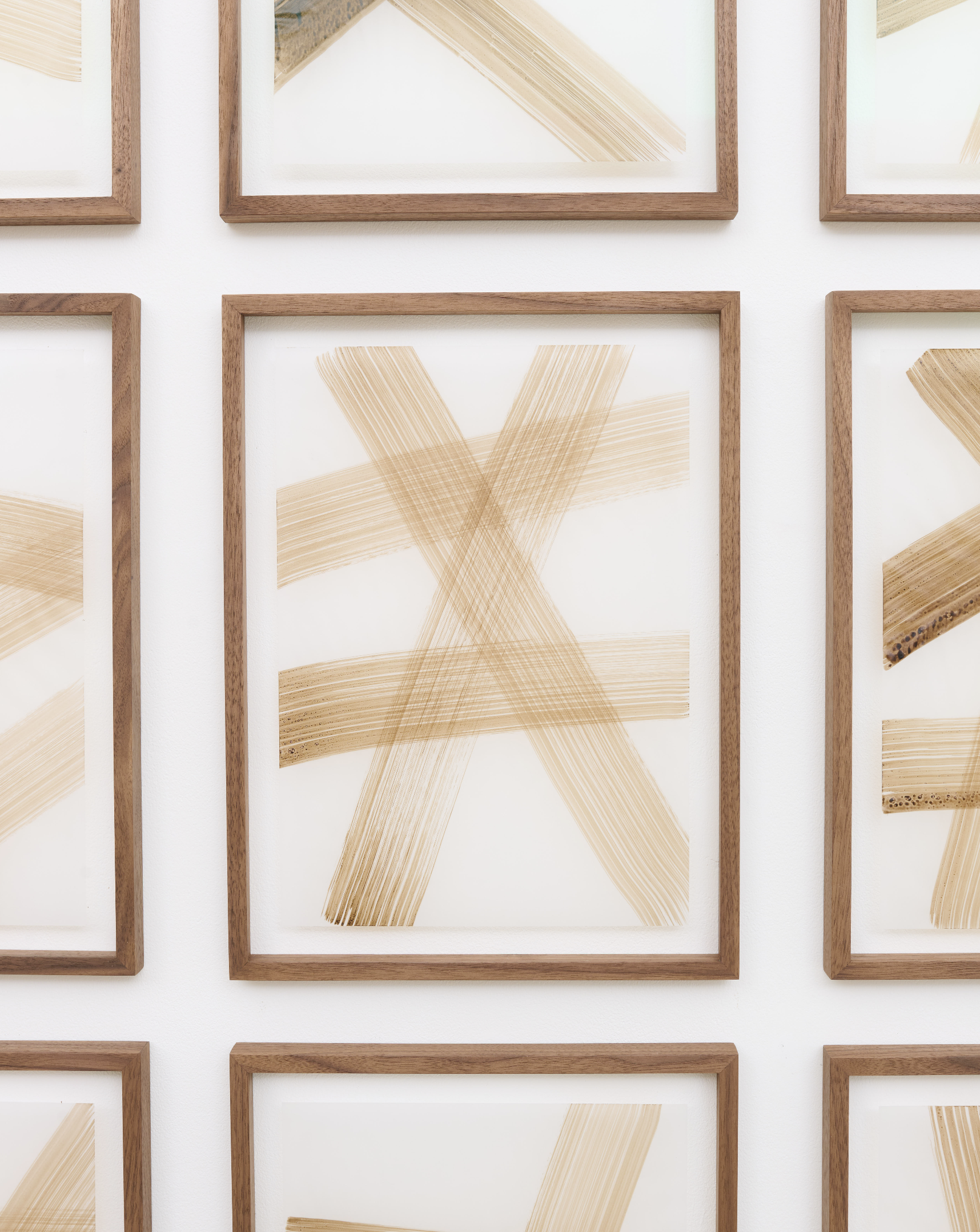 No. 828 Drawing, 2018, Paint on tracing paper, 154 x 120 x 3 cm