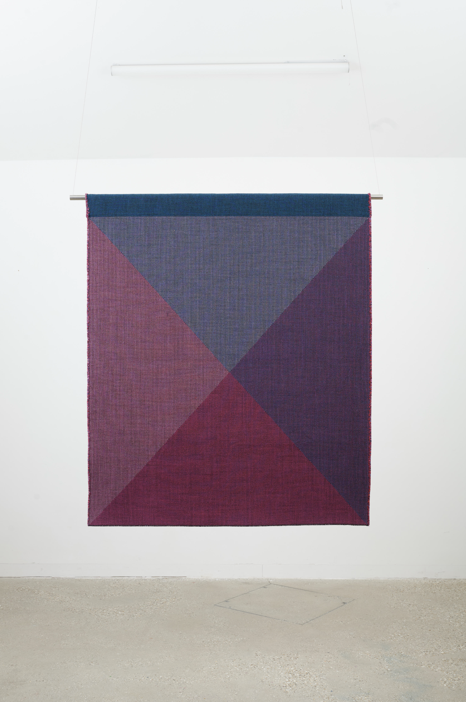 No.1675 Tapestry, Wool Jacquard Woven Rib Fabric, 162.2 x 140 x 2cm